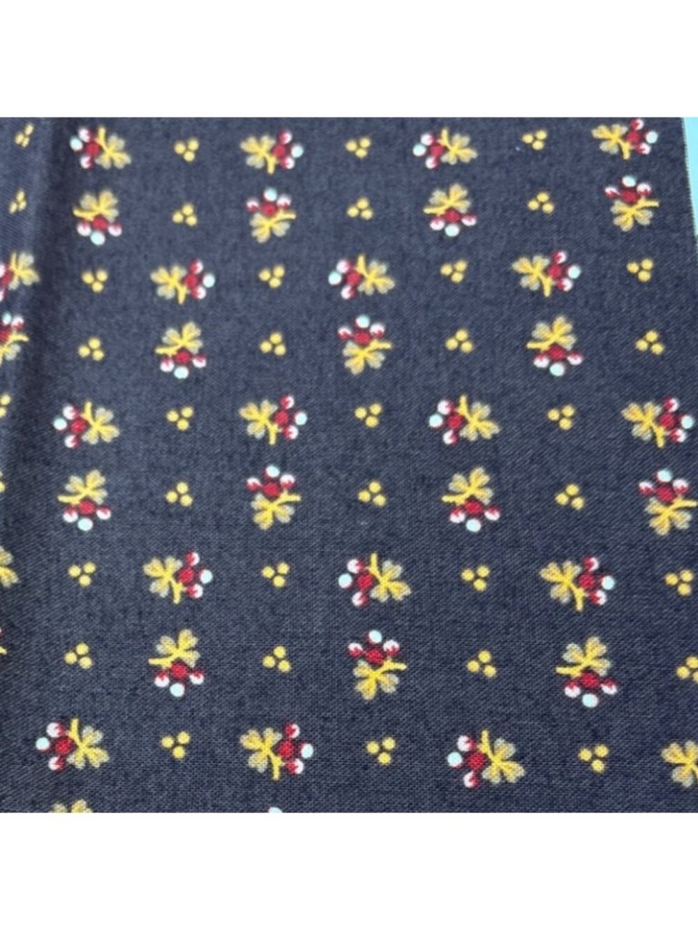 Marcus Fabrics Brown & Yellow Floral Cotton Fabric 18x22 Design M243 Small Print